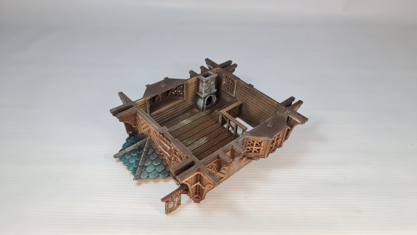Medieval Town- Vendors Abode. 28mm Wargame/RPG/DnD Terrain