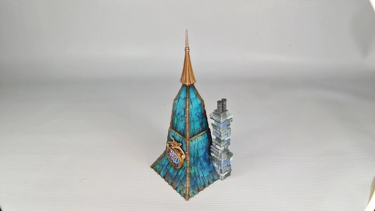 The Grand Meister's Clocktower- The Frost . 28mm Medieval Wargame/RPG Terrain