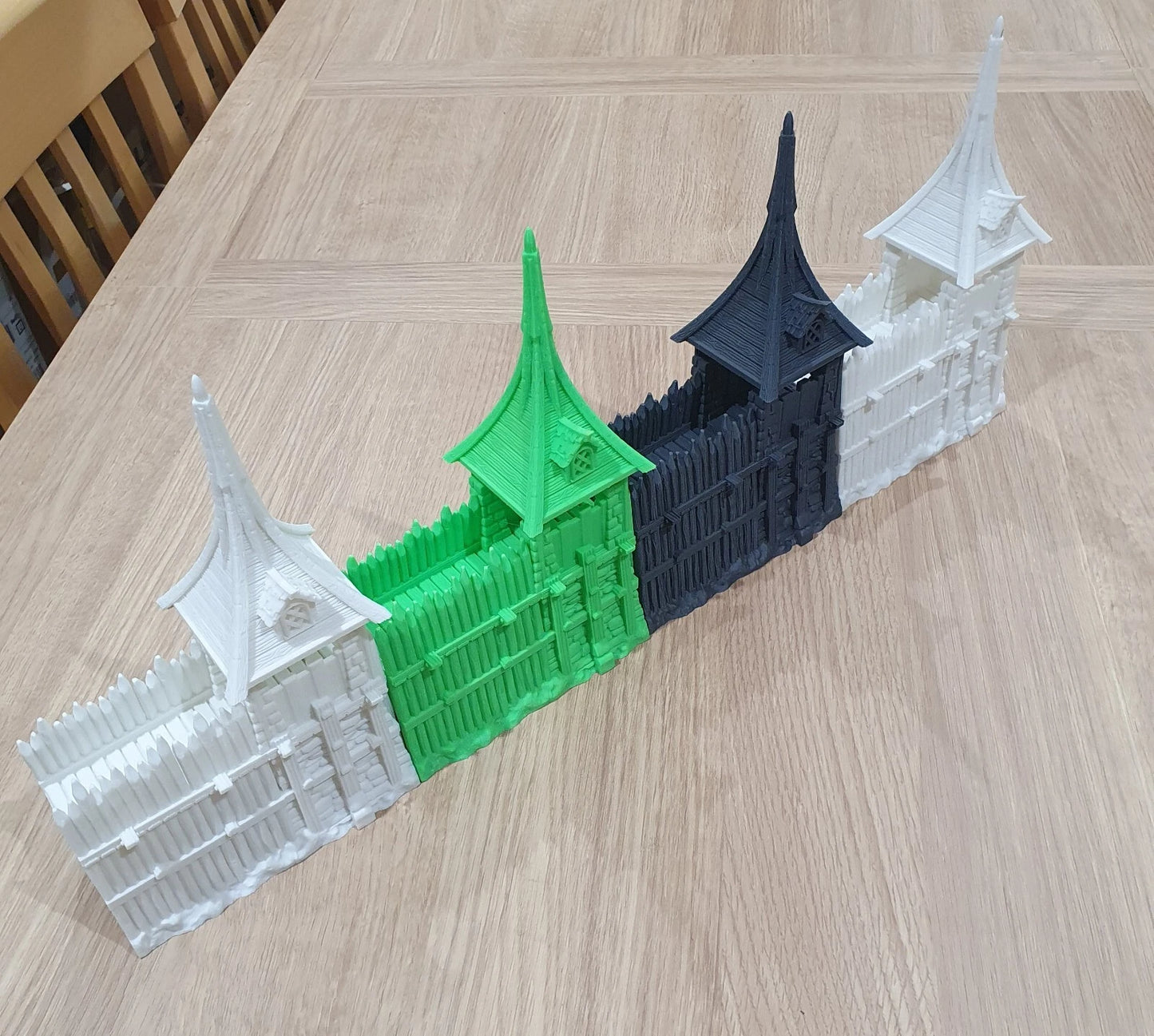 Medieval Town Wall- The Frost. 28mm Wargame/RPG/DnD Terrain