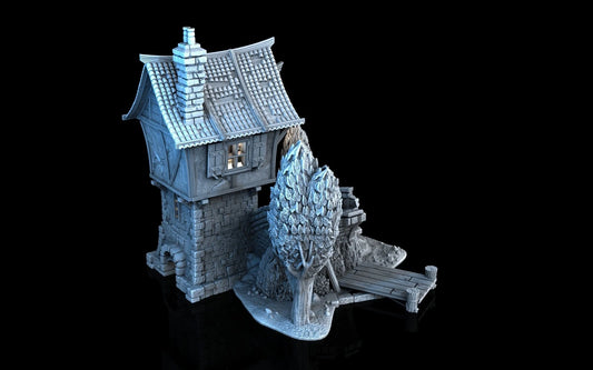 Medieval Town- Broken Bridge House