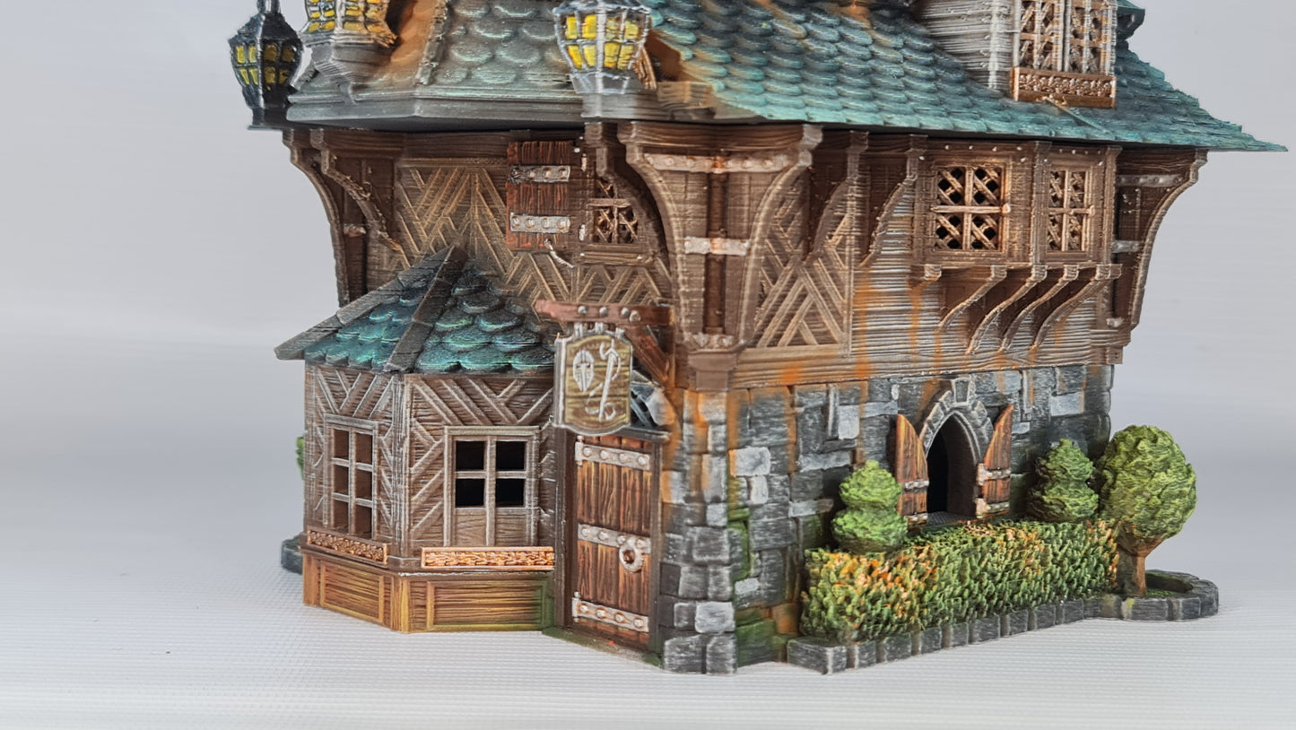 Medieval Town- Vendors Abode. 28mm Wargame/RPG/DnD Terrain