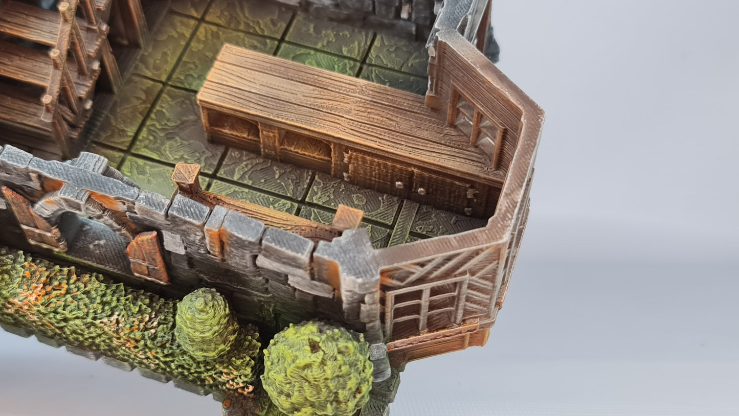Medieval Town- Vendors Abode. 28mm Wargame/RPG/DnD Terrain