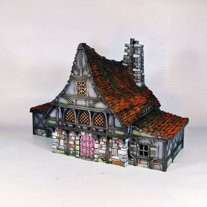 Medieval Town- Crimson Hearth Manor.