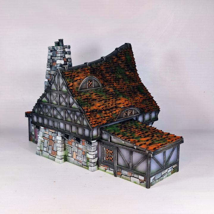 Medieval Town- Crimson Hearth Manor.
