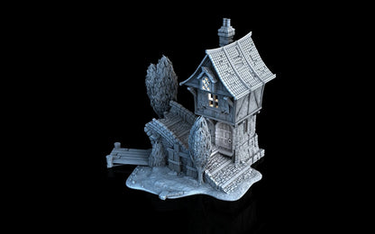 Medieval Town- Broken Bridge House