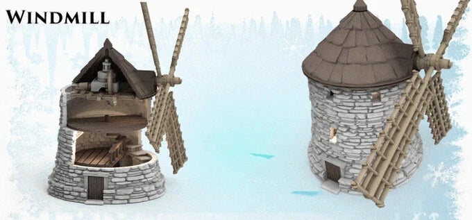 The  Large Windmill, Medieval Town- The Frost