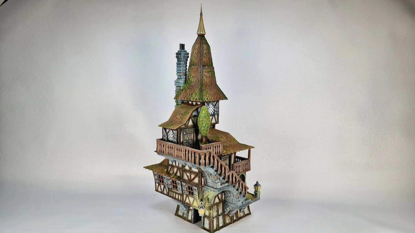 The Grand Meister's Clocktower- The Frost . 28mm Medieval Wargame/RPG Terrain