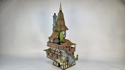 The Grand Meister's Clocktower- The Frost . 28mm Medieval Wargame/RPG Terrain