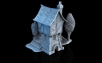 Medieval Town- Broken Bridge House
