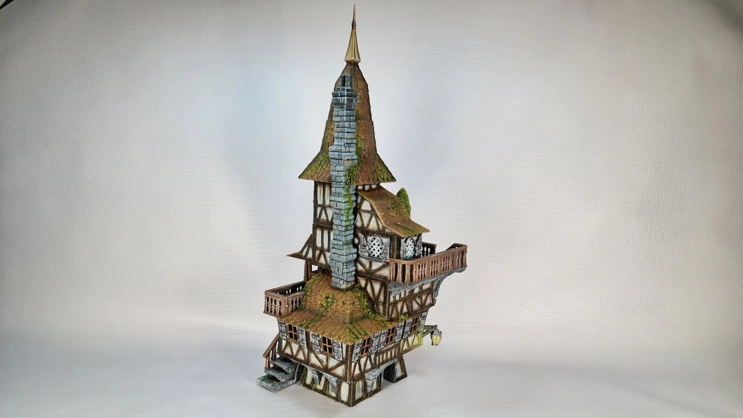 The Grand Meister's Clocktower- The Frost . 28mm Medieval Wargame/RPG Terrain