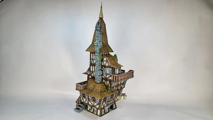 The Grand Meister's Clocktower- The Frost . 28mm Medieval Wargame/RPG Terrain