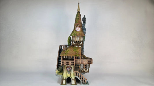 The Grand Meister's Clocktower- The Frost . 28mm Medieval Wargame/RPG Terrain