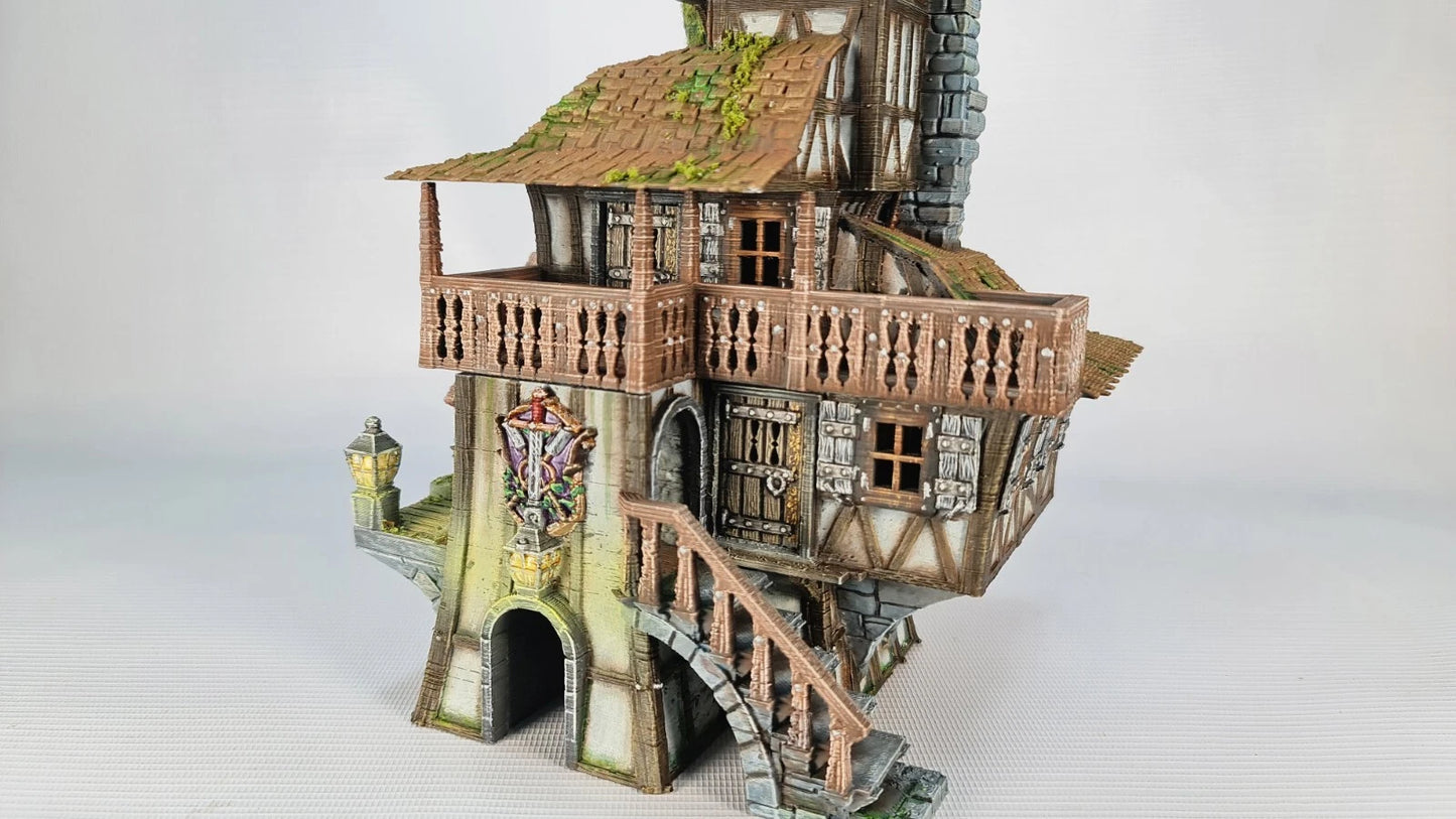 The Grand Meister's Clocktower- The Frost . 28mm Medieval Wargame/RPG Terrain