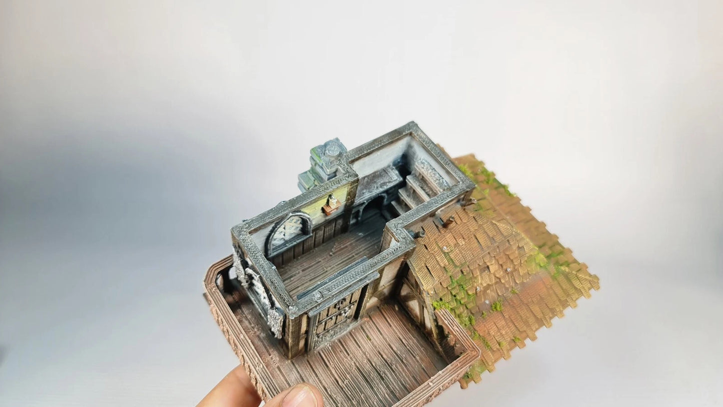 The Grand Meister's Clocktower- The Frost . 28mm Medieval Wargame/RPG Terrain