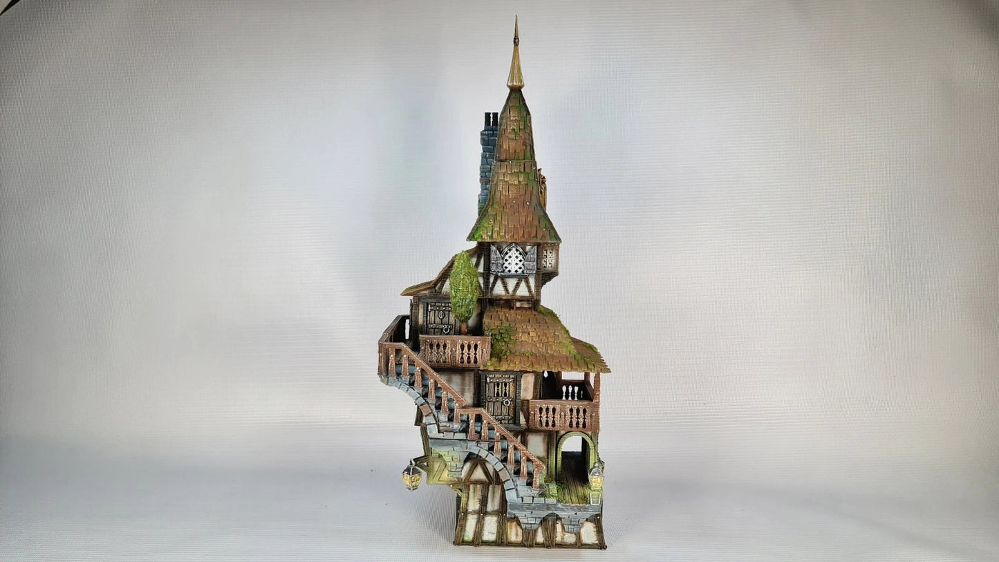 The Grand Meister's Clocktower- The Frost . 28mm Medieval Wargame/RPG Terrain