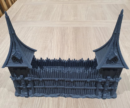 Medieval Town Wall- The Frost. 28mm Wargame/RPG/DnD Terrain
