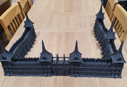 Medieval Town Wall- The Frost. 28mm Wargame/RPG/DnD Terrain