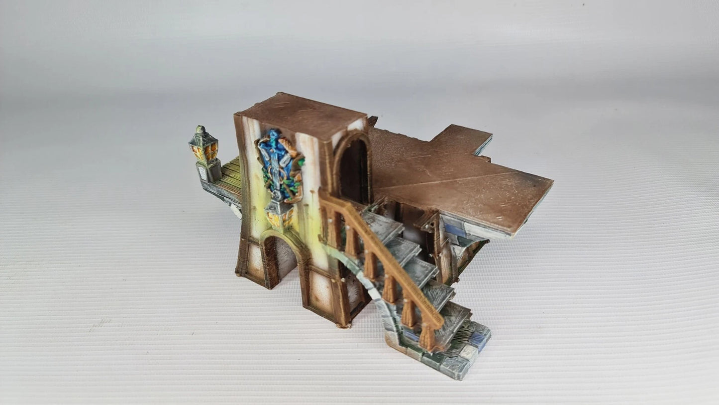 The Grand Meister's Clocktower- The Frost . 28mm Medieval Wargame/RPG Terrain