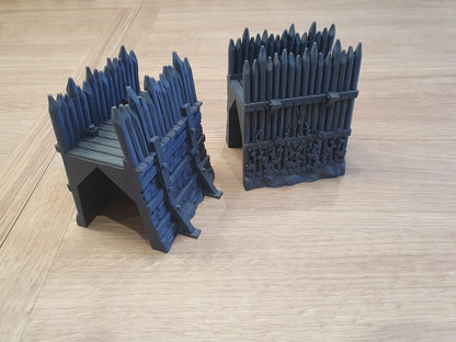 Medieval Town Wall- The Frost. 28mm Wargame/RPG/DnD Terrain