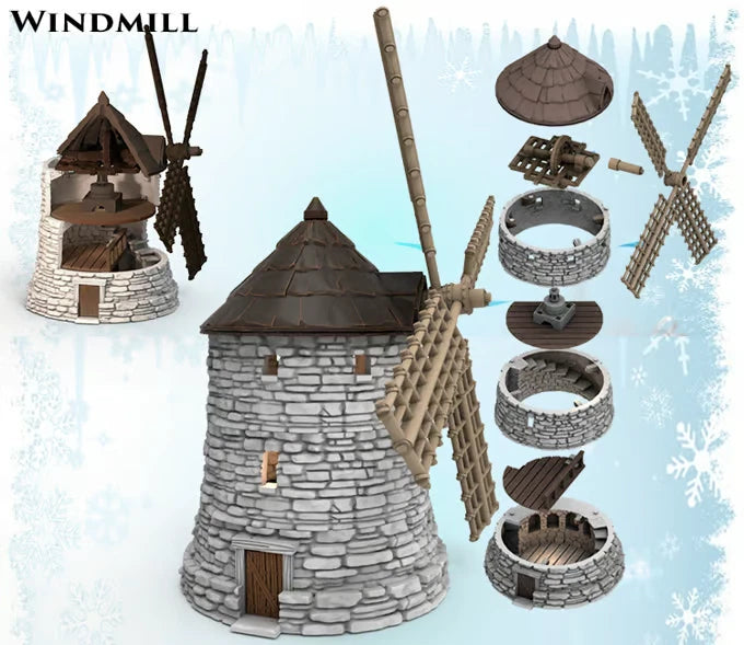 The  Large Windmill, Medieval Town- The Frost